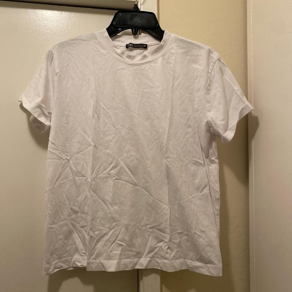 Zara Women's White T-shirt - Picture 1 of 4